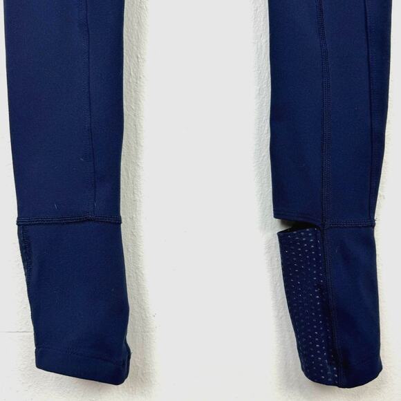 Splits59 Womens Navy Blue Mid Rise Tendu Grip Performance Stirrup Leggings - Picture 7 of 12